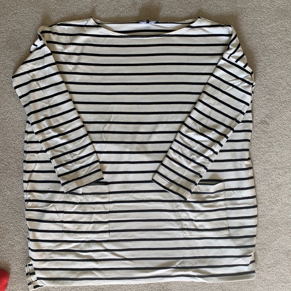Hatch bateau neck striped shirt